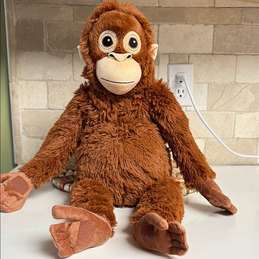 Adorable Brown Plush Monkey Toy punch monkey